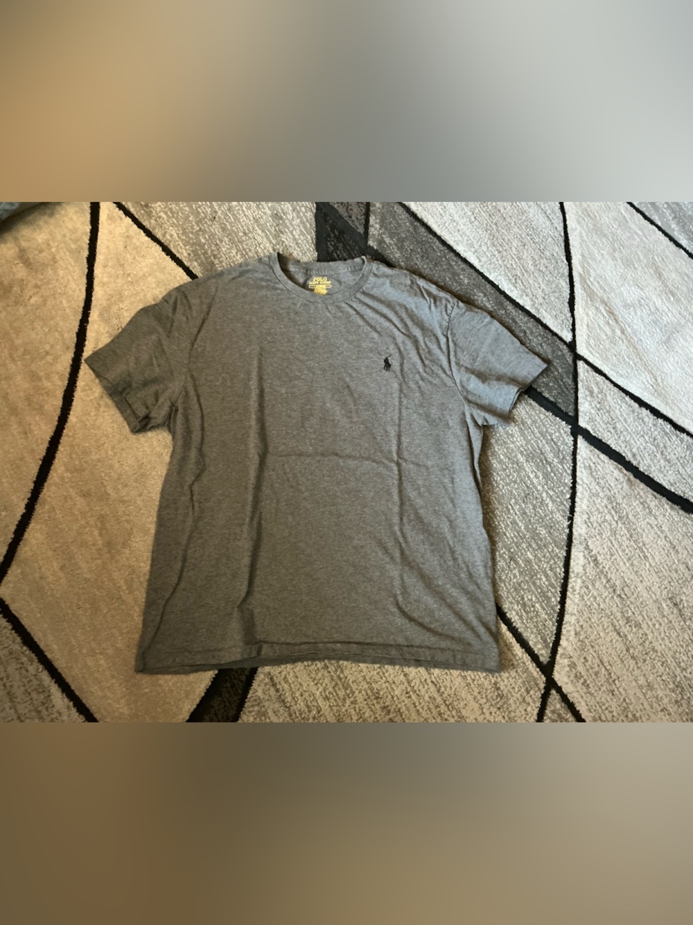 Size Large - Polo Ralph Lauren Heather Dark Gray Classic Fit Cotton Tee Shirt